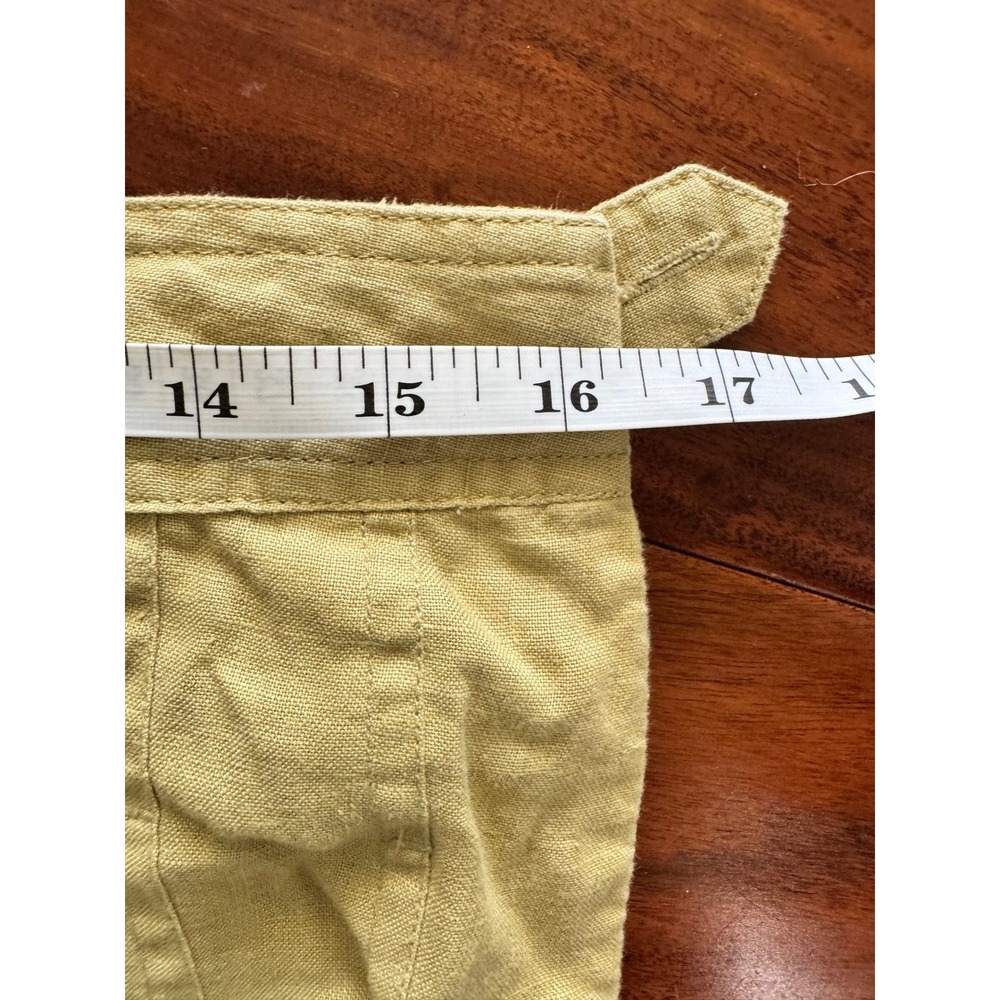 Grace Elements Linen pale  green Pleated Midi Skirt Size‎ 8